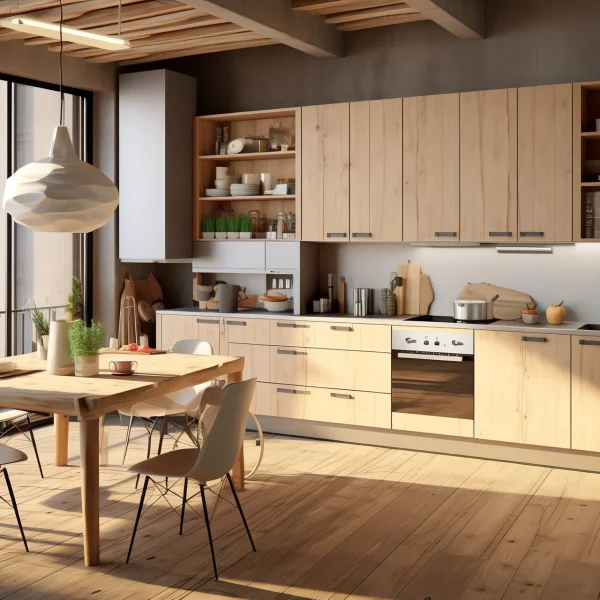 ام دی اف MDF آشپزخانه نیک نما چوب ایرانیان قزوین