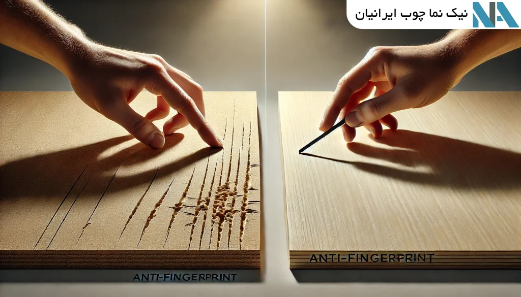 مقاومت بیشتر در برابر خط و خش و آسیب‌های سطحی ام دی اف کابینت اشپزخانه قزوین