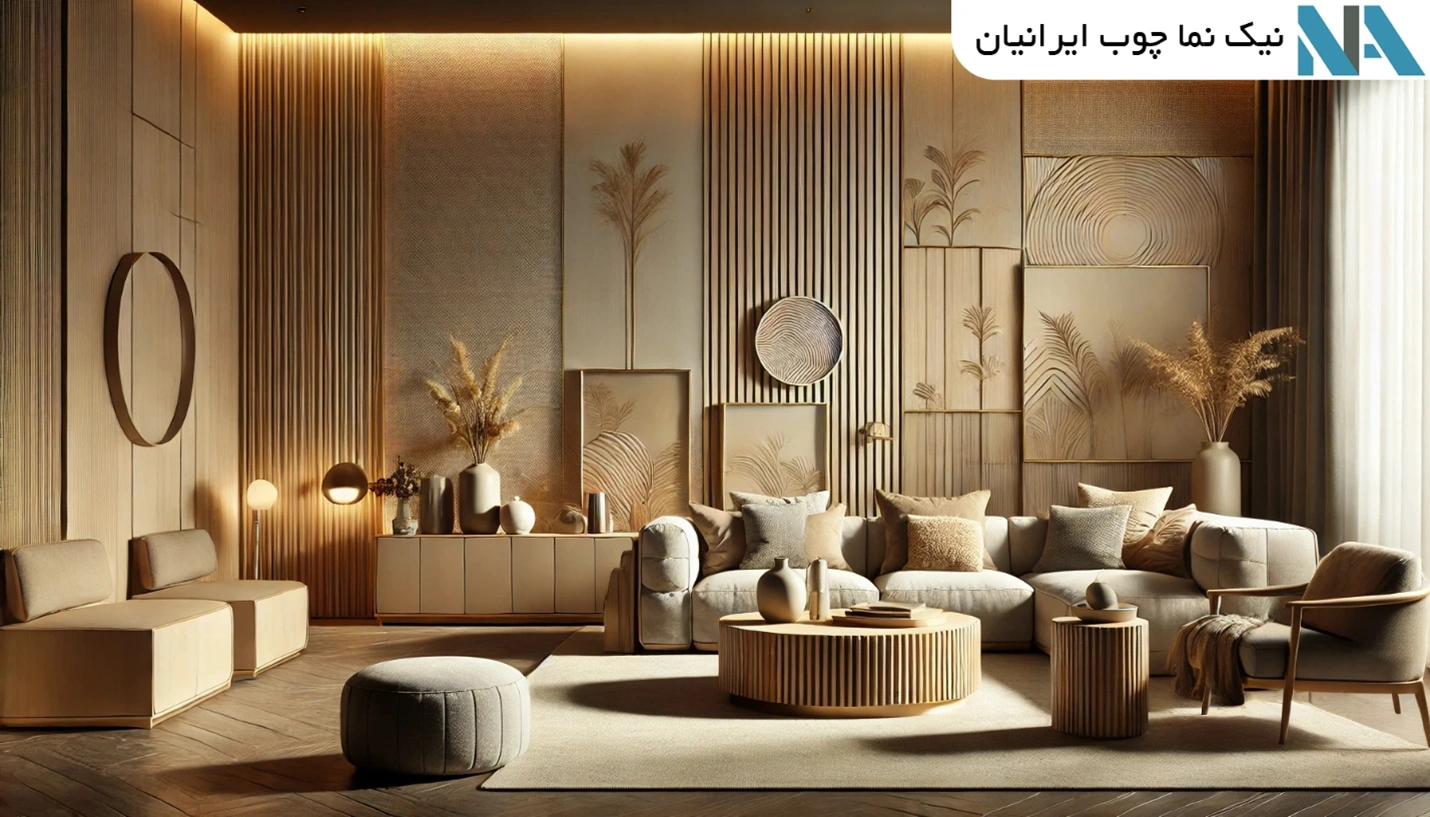 تأثیر بافت و برجستگی ورق‌های MDF بر زیبایی دکوراسیون داخلی قزوین