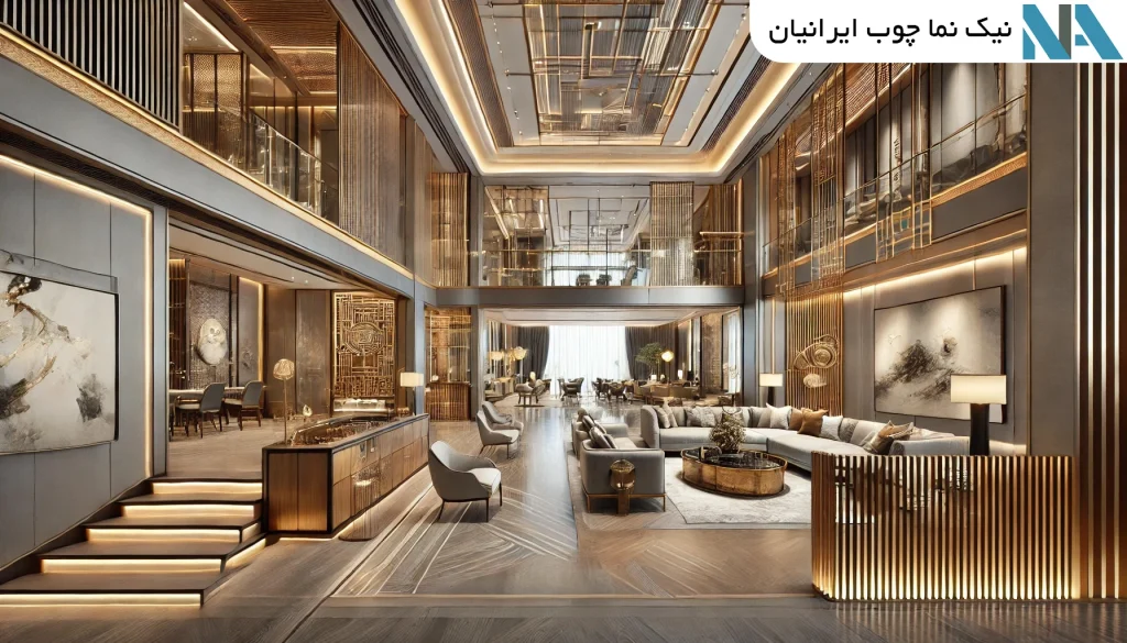 فضاسازی و تقسیم‌بندی در سبک فیوژن - دکوراسیون داخلی قزوین