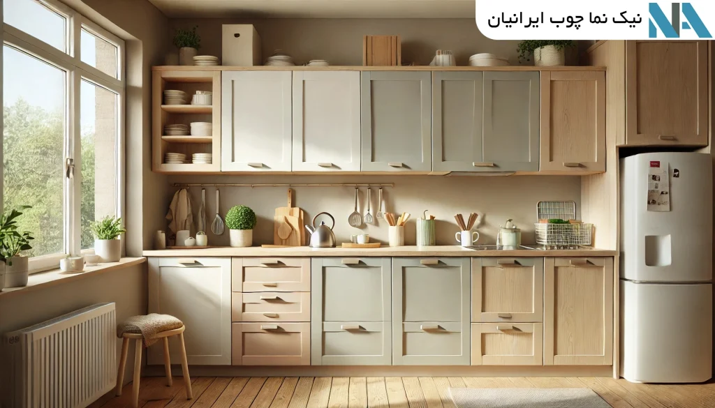 صفحه کابینت ام‌دی‌اف (MDF) اقتصادی و پرطرفدار نیک نما چوب ایرانیان
