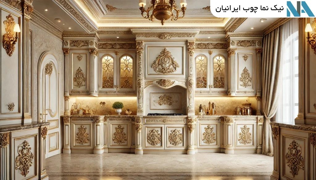 کابینت ممبران کلاسیک با ظاهر لوکس نیک نما چوب ایرانیان